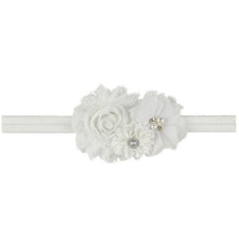 Load image into Gallery viewer, Baby Girl Headband Infant Hair Floral Cloth Tie Bows Newborn Headwear Tiara Headwrap For Birthday Party
