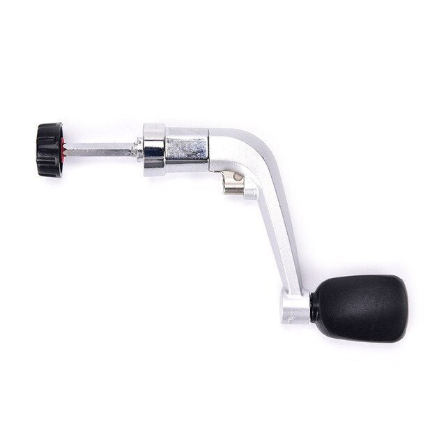1PC 2size Aluminum Alloy Fishing Reel Handle Rotary Knob Foldable Power Handle for Spinning Reel Replacement Handle Nonslip Grip