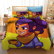 Load image into Gallery viewer, Bedding Set Brawls Cartoon Stars Anime Figure Quilt Cover Pillowcase Kid Child Room Bedclothes Bed Spead Duvet Cover 2/3Pcs Suit
