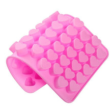 Load image into Gallery viewer, 55 Holes Silicone Mould Chocolate Candy Jelly Fondant Tray Love Heart-shaped Mold Nonstick Baking Molds Cake Decoration
