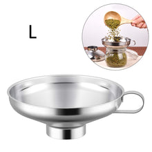 Load image into Gallery viewer, Canned Food Funnel Stainless Steel Small Diameter Funnel Wide Mouth Funnel Large Diameter Funnel Sauce Funnel Kitchen Tools
