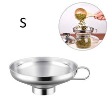 Load image into Gallery viewer, Canned Food Funnel Stainless Steel Small Diameter Funnel Wide Mouth Funnel Large Diameter Funnel Sauce Funnel Kitchen Tools
