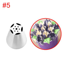 Load image into Gallery viewer, HMZCN Large Size Stainless Steel Rose Flower Cream Piping Nozzles Cupcake Nozzles Baking Decoration Cake Decorating Tools 1PCS
