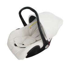 Load image into Gallery viewer, Free Ship Leather 3 in 1 Baby Stroller Two Way Suspension 2 in 1 Stroller EU Safety Car Seat Newborn Bassinet Send Umbrella
