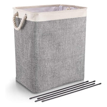 Load image into Gallery viewer, Laundry Baskets with Handles Collapsible Linen Hampers with Detachable Brackets Well-Holding Foldable Laundry Hamper

