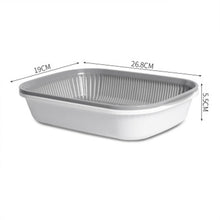 Load image into Gallery viewer, Japanese Style Kitchen Drain Basket Kitchen Strainer Vegetables Fruit Double Drain Washing Colander Baskets Storage Basket
