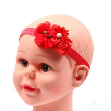 Load image into Gallery viewer, Baby Floral Headband Infant Hair Headwear Headwrap Toddlers Ribbon Kids  Pearl Turban Hair Accessories Children Gift
