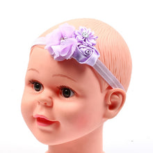 Load image into Gallery viewer, Baby Floral Headband Infant Hair Headwear Headwrap Toddlers Ribbon Kids  Pearl Turban Hair Accessories Children Gift
