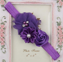 Load image into Gallery viewer, Baby Floral Headband Infant Hair Headwear Headwrap Toddlers Ribbon Kids  Pearl Turban Hair Accessories Children Gift
