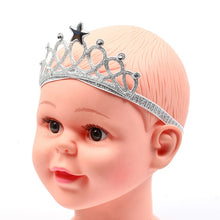 Load image into Gallery viewer, Baby Gril Crown  Baby Headband Girl Infant Hair Clothes Accessories Newborn Headwear Tiara Hairband for Birthday Party
