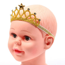 Load image into Gallery viewer, Baby Gril Crown  Baby Headband Girl Infant Hair Clothes Accessories Newborn Headwear Tiara Hairband for Birthday Party

