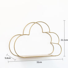 Load image into Gallery viewer, Nordic Style Cloud Shape Metal  Hanging Shelf Home Decor Fashion Wall Storage Holder Living Room Decoration Rack Crafts

