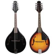 Load image into Gallery viewer, IRIN 8-String Basswood Mandolin Musical Instrument with Rosewood Steel String Mandolin Stringed Instrument Adjustable Bridge bla
