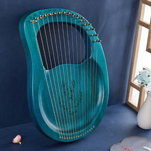 Load image into Gallery viewer, Reindeer 19 Strings  Wooden Mahogany Lyre Harp  Musical Instrument 16 trings with Pickup Tuning Tool Cleaning Cloth
