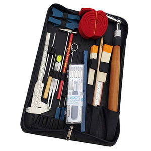 36 Pieces Piano Tuning Tuner Tool Tuner Kit DIY Set Wrench Hammer Fork Mute Ruler Set for Piano Keyboard Instrument