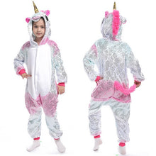 Load image into Gallery viewer, kids  onesie pajamas children panda dinosaur sleepwear unicorn kigurumi onesies for boys girls blanket sleeper baby costume
