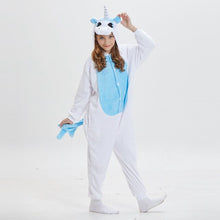Load image into Gallery viewer, kids  onesie pajamas children panda dinosaur sleepwear unicorn kigurumi onesies for boys girls blanket sleeper baby costume
