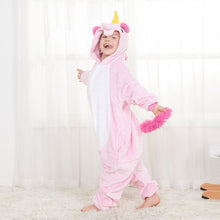 Load image into Gallery viewer, kids  onesie pajamas children panda dinosaur sleepwear unicorn kigurumi onesies for boys girls blanket sleeper baby costume

