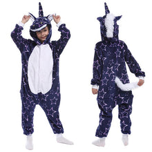 Load image into Gallery viewer, kids  onesie pajamas children panda dinosaur sleepwear unicorn kigurumi onesies for boys girls blanket sleeper baby costume
