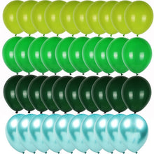 Load image into Gallery viewer, Green Balloon Animal Palm Leaf Foil Ballons Woodland Party Baloons Jungle Safari Birthday Party Decorations Kids Baby Shower
