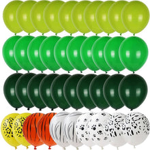 Load image into Gallery viewer, Green Balloon Animal Palm Leaf Foil Ballons Woodland Party Baloons Jungle Safari Birthday Party Decorations Kids Baby Shower
