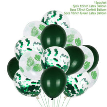 Load image into Gallery viewer, Green Balloon Animal Palm Leaf Foil Ballons Woodland Party Baloons Jungle Safari Birthday Party Decorations Kids Baby Shower

