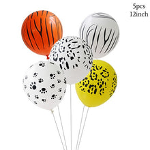 Load image into Gallery viewer, Green Balloon Animal Palm Leaf Foil Ballons Woodland Party Baloons Jungle Safari Birthday Party Decorations Kids Baby Shower
