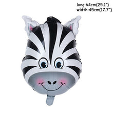 Load image into Gallery viewer, Green Balloon Animal Palm Leaf Foil Ballons Woodland Party Baloons Jungle Safari Birthday Party Decorations Kids Baby Shower
