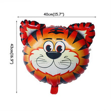 Load image into Gallery viewer, Green Balloon Animal Palm Leaf Foil Ballons Woodland Party Baloons Jungle Safari Birthday Party Decorations Kids Baby Shower
