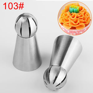 108# Icing Piping Pastry Nozzle Tips Baking Tools Cream Cake Decorating Set Stainless Steel Nozzles Cupcake