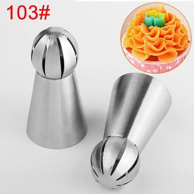 108# Icing Piping Pastry Nozzle Tips Baking Tools Cream Cake Decorating Set Stainless Steel Nozzles Cupcake