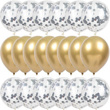 Load image into Gallery viewer, WEIGAO 20pcs Mix Rose Gold Confetti Latex Balloon Metal Birthday Party Balloons Baby Shower Bridal Shower Wedding Decoration
