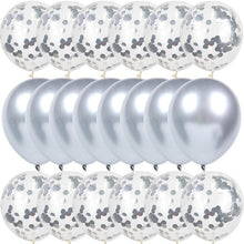 Load image into Gallery viewer, WEIGAO 20pcs Mix Rose Gold Confetti Latex Balloon Metal Birthday Party Balloons Baby Shower Bridal Shower Wedding Decoration
