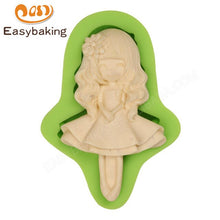 Load image into Gallery viewer, 12 Lovely Little Girls Series 3D Silicone Arts Molds Cake Topper Decorating Tools Sugarcraft Mould for Chocolate Candy Clay
