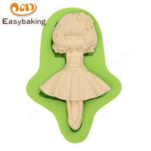 Load image into Gallery viewer, 12 Lovely Little Girls Series 3D Silicone Arts Molds Cake Topper Decorating Tools Sugarcraft Mould for Chocolate Candy Clay
