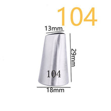 Load image into Gallery viewer, 1PC #104 Big Size Icing Nozzle Decorating Tip Cake Baking Pastry Decorating Tool Free Shipping Icing Tips
