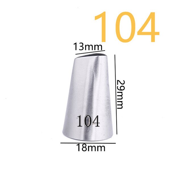 1PC #104 Big Size Icing Nozzle Decorating Tip Cake Baking Pastry Decorating Tool Free Shipping Icing Tips