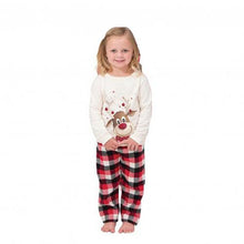 Load image into Gallery viewer, Family Matching Xmas Pyjamas Set Long Sleeve Elk Blouse Plaid Pants Sleepwear Family Matching Clothes Christmas
